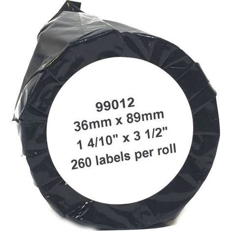 Etichette adesive per Dymo 99012 3689 mm / 260 pezzi (1/4)