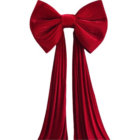 Nœud Papillon De Noël - Velours - Pour Décoration Arbre Sapin Fenêtre Mur Cheminée - Intérieur - 1 Pièce (1/5)