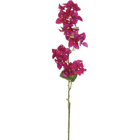 Branche de Bougainvillier artificielle H 83 cm D 20 cm Rose fushia tige armée (1/3)