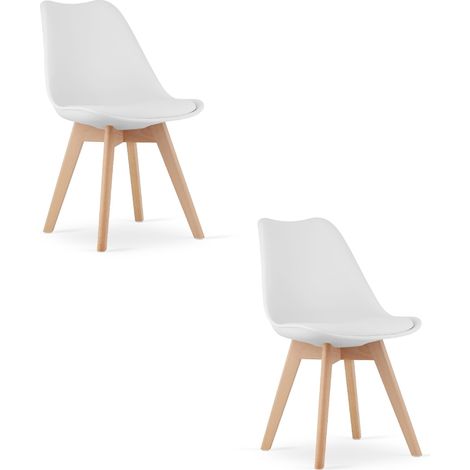 Chaise Mark blanche x 2 (1/5)