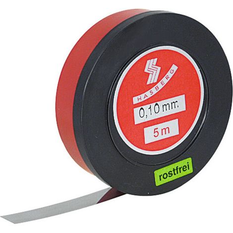 Hasberg Clinquant 12,7 mmx5 m, inoxydable, Epaisseur: 0,15 mm