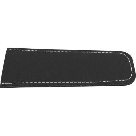 Manchon de poêle en cuir PU anti-brûlure, accessoire de cuisine pour poêle en fonte, noir (1/5)