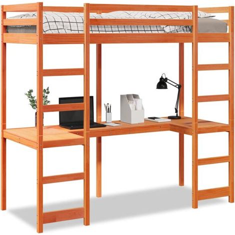 Cadre de lit superposé (matelas non inclus), 80x200 cm, pin massif. (1/5)