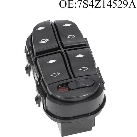 Interrupteur de lève-vitre YS4Z-14529-BA (correspondant à 7S4Z14529A), adapté à la Ford Focus, commande la montée et la descente des vitres électriques.