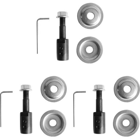 3 Sets of Grinding Wheel Connections for 775 10MM Motor Polishing and Grinding Rods
