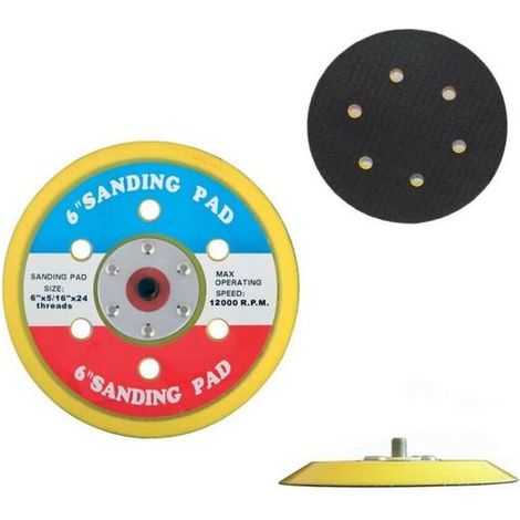 DISCO RICAMBIO PER LEVIGATRICE ARIA 6" PLATORELLO A STRAPPO 150 MM LUCIDATRICE