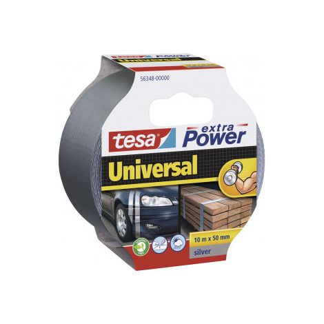 Ruban de réparation autocollant argenté Tesa extraPower 10 m x 50 mm
