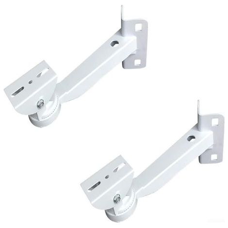 Lot de 2 supports de caméra de vidéosurveillance à angles réglables pour caméra extérieure sur mur extérieur (1/5)