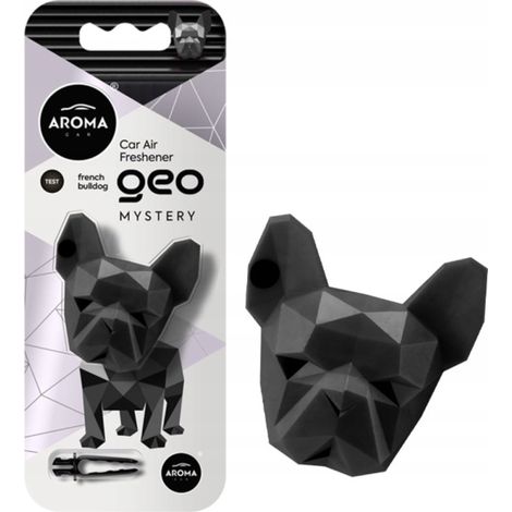 Aroma Car Geo Auto-Lufterfrischer, schwarzer Hund, Überraschungsmotiv, 1 Stück.