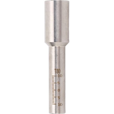 Hochpräzise lasergeschweißte Graduierungsröhre aus Edelstahl, tragbare Metallwaage, 80 mm (1/5)