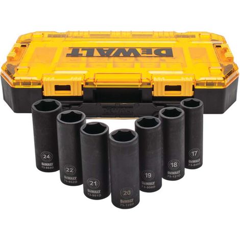 DeWALT Utensili - Set di chiavi a bussola estese da 7 pezzi DWMT74737-0