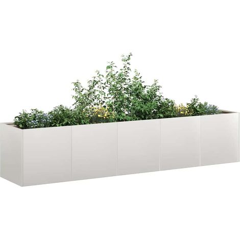Pflanzkübel 200x40x40 cm Edelstahl