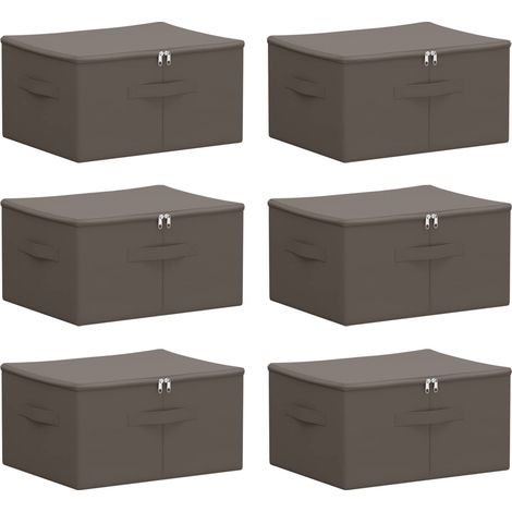 Maison Exclusive - Scatola di Stoccaggio 6 pz Tessuto non tessuto 43 x 34 x 23 cm (1/5)