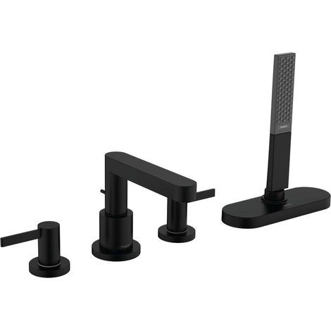 hansgrohe Finoris 4-Loch Wannenrandarmatur mit Schlauchbox, (1/4)
