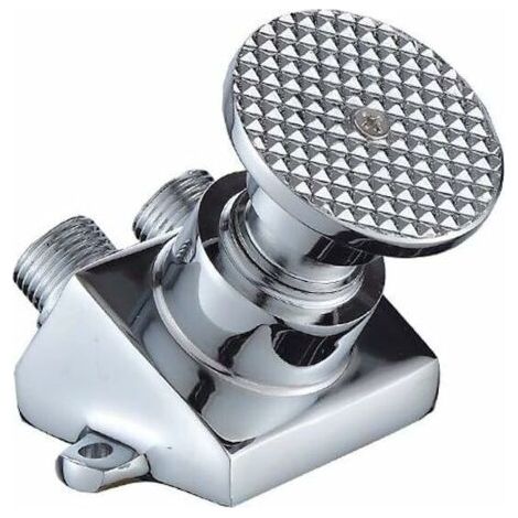 BUNTHAUS Moderne Pied Lien Robinet, pédale Food Factory Lavabo Taps Hôpital Valve Pédale Robinet d'eau Froide Pédale Simple Robinet de cuivre du Corps Commutateur, Ensoleillé (1/5)