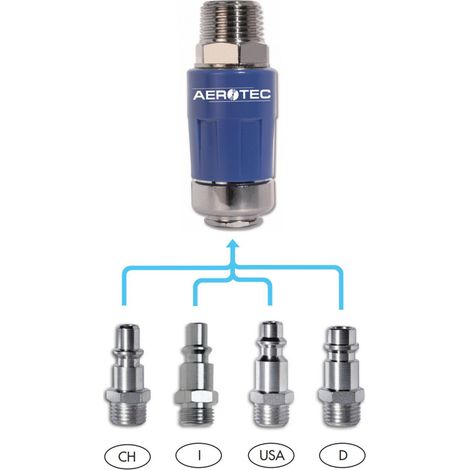 Aerotec 2005309 Druckluft-Sicherheitskupplung 1 St. (1/4)