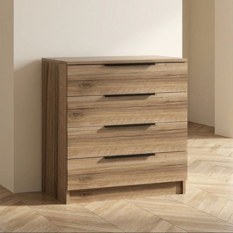 Kommode Kala Plus Walnuss Melamin 73x77x42 cm