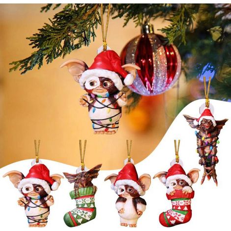Guirlande lumineuse rouge décorative suspendue pour fêtes 85 cm 200 g (1/3)