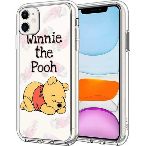 Coque iPhone 11 Transparente, Housse Personnalisée Design Winnie l'Ourson, Protection Anti-Chocs Ultra Fine, Étui Rigide pour Smartphone Apple (1/4)