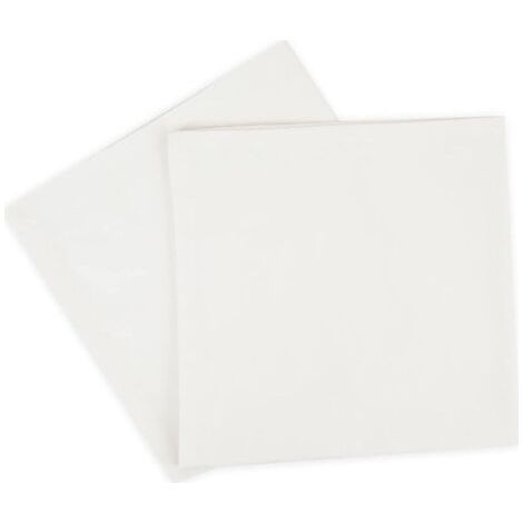 Lntyq 4 pièces - Serviettes de Table surdimensionnées Coton 45 CM x 45 CM (18 po x 18 po), Blanc - Tissu épais pour Une Utilisation Quotidienne (1/5)