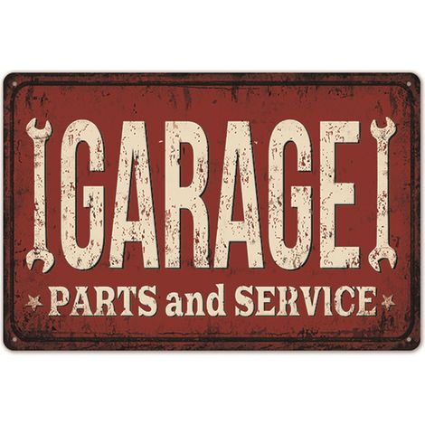Retro Tin Sign Iron Round Conors Design Frameless Signs Wall Decoration for Home Bars (1/5)