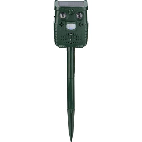 Répulsif solaire d'animal de clignotant de lumière blanche de bruit ultrasonique en plastique d'ABS pour le jardin de cour (1/5)