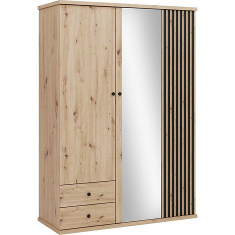 Armoire Venmava 115 , 213x150x60cm, Portes d'armoire: Avec des charnières, Nombre d'étagères: 0 (1/3)