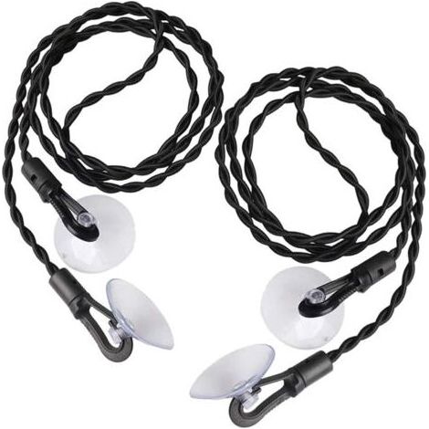 Lot de 2 Corde à Linge Voyage,Corde à Linge Portable,cordes à linge de voyage élastiques portables coupe-vent avec crochets et ventouses pour l'extérieur, voyage et camping (1/4)