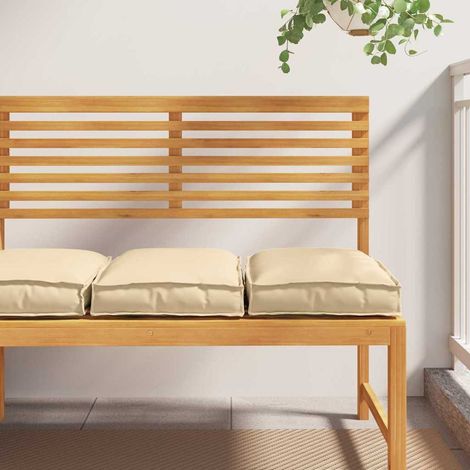 Kissen 2 pcs Beige 40 x 40 x 8 cm Oxford-Stoff