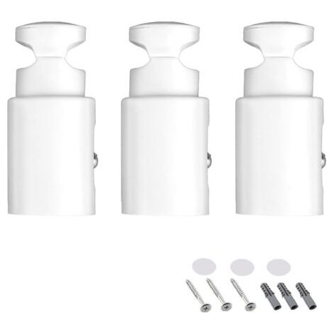 FENOPLASTICASupport de montage de radiateur de salle de bain, Support de montage pour radiateur sèche-serviettes,3 paquets (1/4)