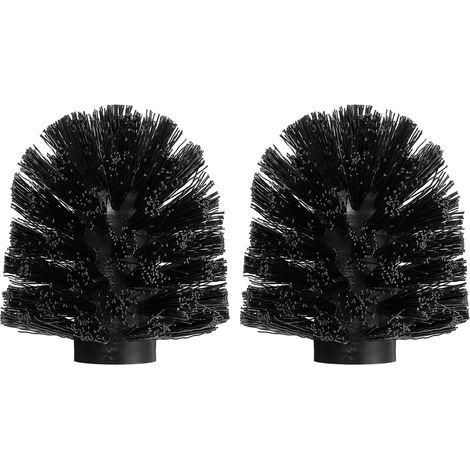 2 Pcs Tête de Rechange pour Brosse de Toilette 12mm Noires (1/5)