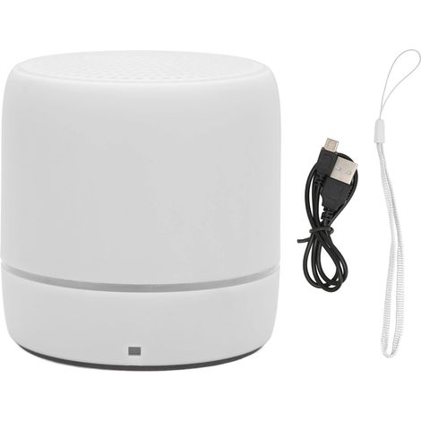 Enceinte Bluetooth 5.0 Mini Portable Haut-Parleur Stéréo Claire Graves Riche Plein Air Blanc (1/5)