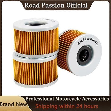 Filtre à huile compatible (lot de 3) pour Honda TRX400 TRX500 TRX650 TRX680 CB250 VT250 CB400 CM400 CX 500 GL500 CX650MUV700 TRX700 15412-413-000