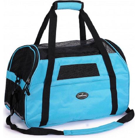Trade Shop - BORSA TRANSPORTINO ANIMALI NOBLEZA MIT ARIAS PREIS 42 X 20 X 29 CM TAGLIA M - Himmelblau (1/3)