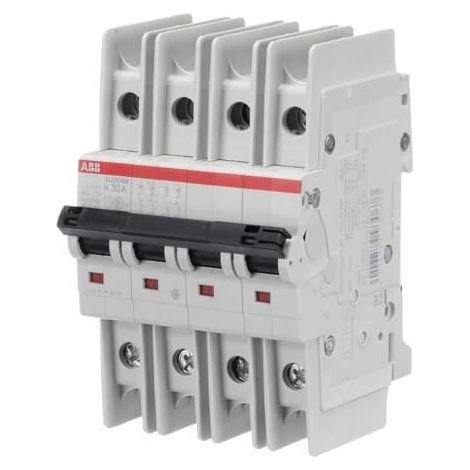 Disjoncteur ABB SU200 M 4P, 30A, pouvoir de coupure 15 kA ( Prix pour 1 )