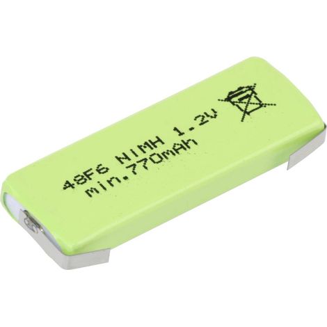 Mexcel HPE-F6-800 Batteria ricaricabile speciale Prismatica linguette a saldare a U NiMH 1.2 V 770 mAh 1 pz.