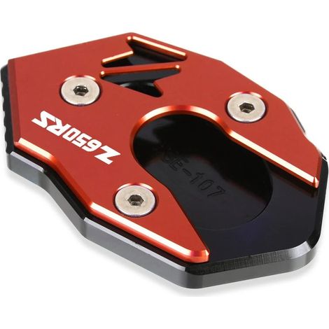 (Z650RS Rouge) Compatible avec KAWASAKI Z650 Z650RS NINJA 650 Z900 2018 2019 2020 2021 2022 2023 2024 Béquille latérale, extension et plaque de support maxpower (1/4)