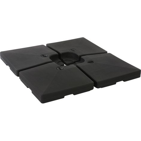 Sonnenschirmständer HHG-478, Ampelschirmständer Marktschirmständer für Bodenkreuz, befüllbar 124kg