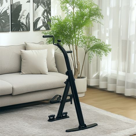 Cyclette pieghevole riabilitativa per gambe e braccia, schermo LCD, manubrio regolabile in altezza, noir (1/5)