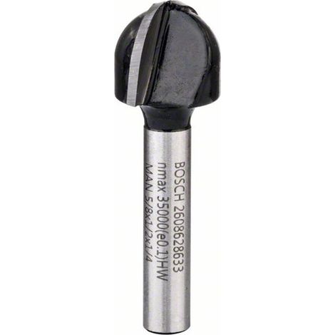 Bosch Hohlkehlfräser 1/4, R1 8 mm, D 15,9 mm, L 12,3 mm, G 45 mm