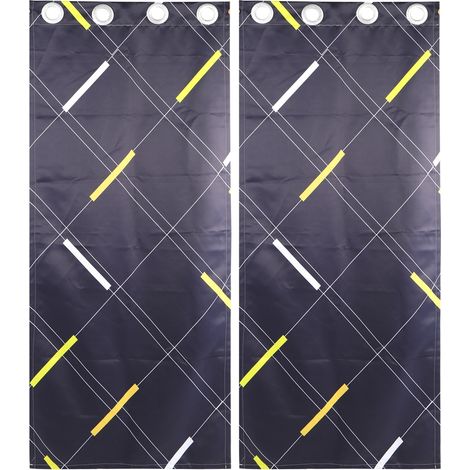 Rideaux occultants modernes à impression numérique pour chambre et salon, 213 x 183 cm (1/5)