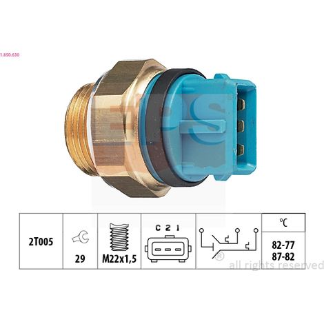Interrupteur de température, ventilateur de radiateur EPS 1.850.630 CITROËN