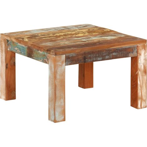 Couchtisch 55x55x35 cm Altholz Massiv