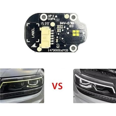 paire de puces DRL pour ballasts et puces de source lumineuse LED adaptées aux phares blancs de Volkswagen Tiguan L 17-21 (1/4)