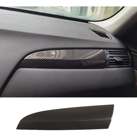 -3 Convient pour BMW X3 F25 2011-2017 - Autocollant décoratif intérieur en fibre de carbone pour panneau de commande central, volant et garniture de porte (1/4)