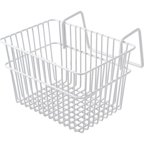 Panier Métallique - Panier à Suspendre Murale - Pour Cuisine Salle De Bain Bureau - Capacité Élevée - 18 x 16,5 x 11,9 cm - 1 Pièce (1/4)