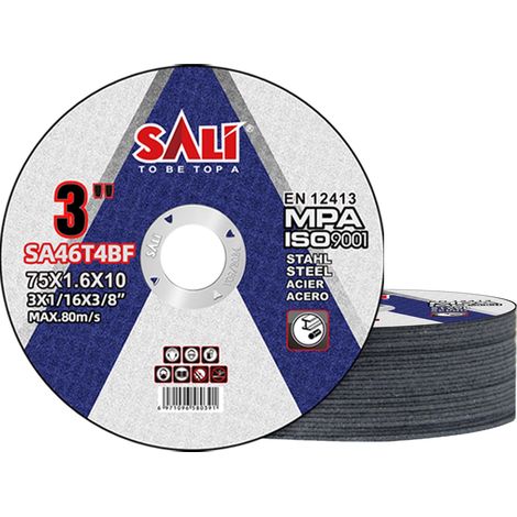 Disque à Tronçonner 76 Métal 76 X 1,6 X 10 mm Disque de Coupe 20 Pièces Disque Découper pour Meuleuse d'Angle Pour Métal, Acier et Acier Inoxydable INOX Fer (1/5)