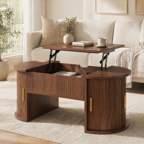 Tavolo salotto alzabile con contenitore 100 cm OKMYHOME (1/5)