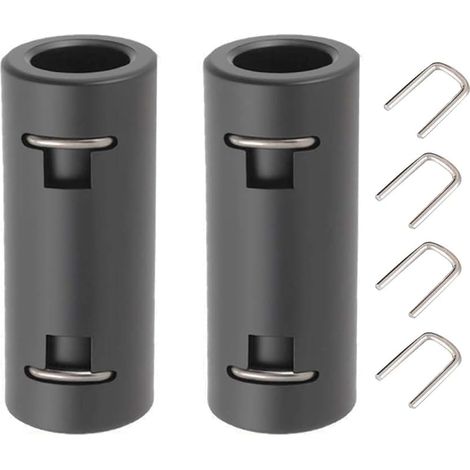 2 adaptateurs pour nettoyeur haute pression Kärcher K2, K3, K4, K5, K6, K7, avec raccord rapide M22IG, fixation facile pour le nettoyage haute pression (noir)