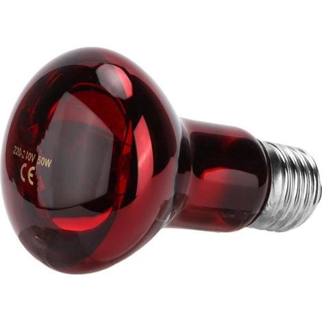 Sonew lampe chauffante UVA Lampe chauffante infrarouge pour reptiles Ampoule chauffante UVA infrarouge avec douille nickelée pour (1/3)